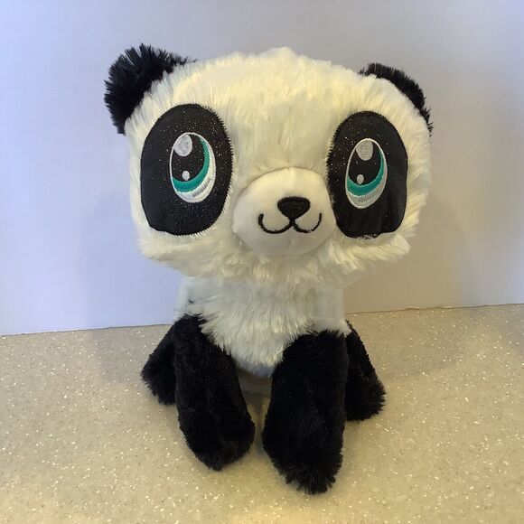 Dan Dee Plush Panda Bear With Embroidered Green Eyes Stuffed Animal Soft Toy - Picture 1 of 8